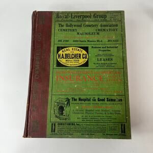 1934 Los Angeles CA City Directory POOR Ancestry Genealogy Antique Vtg Reference